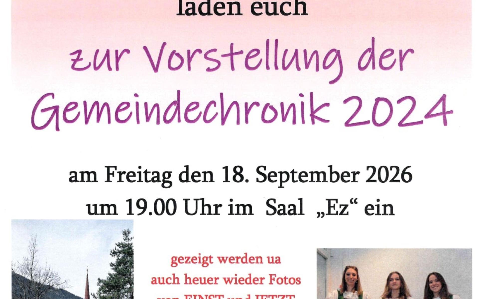 Vorstellung der Chronik 2024