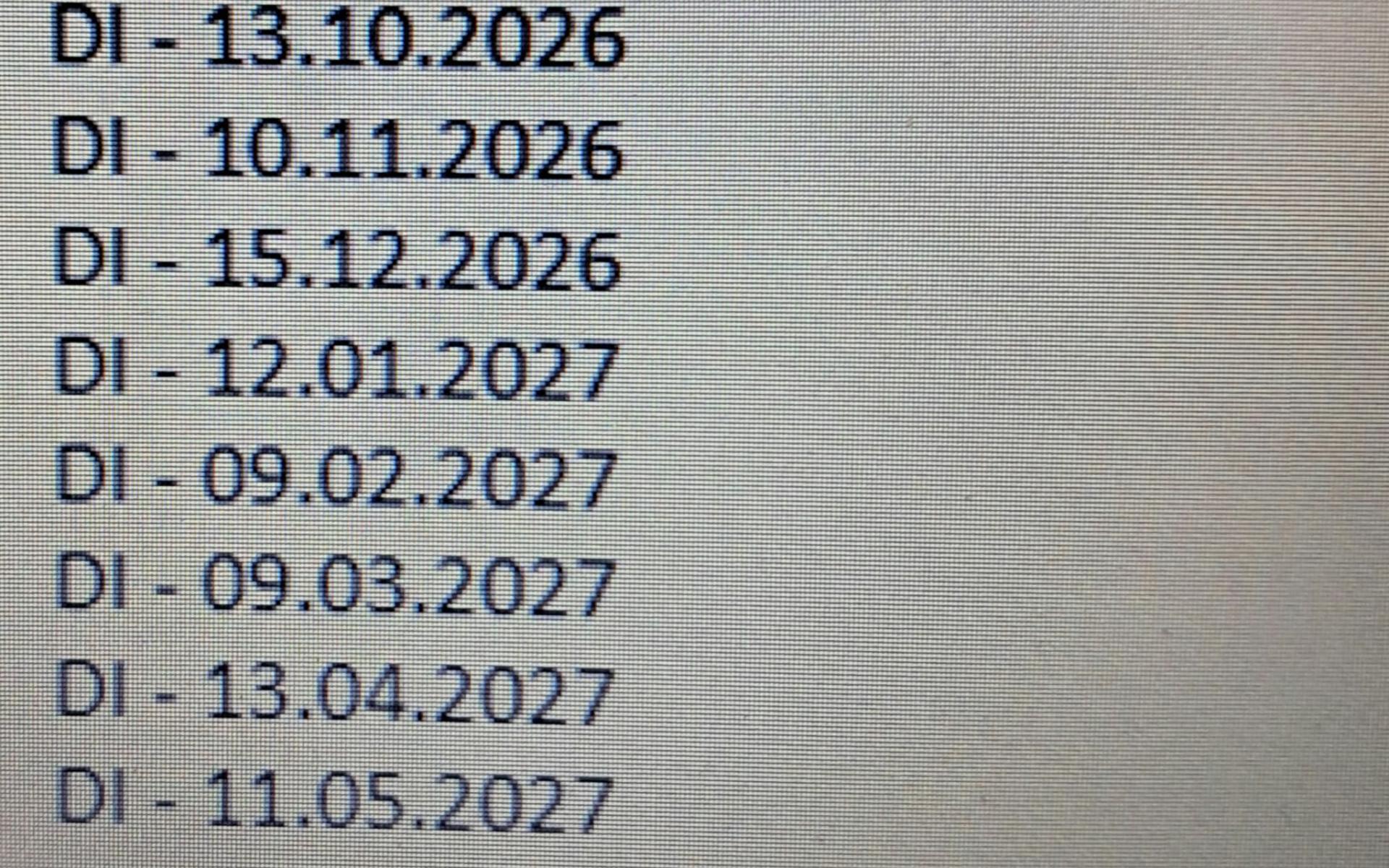 Termine Vorlesestunde