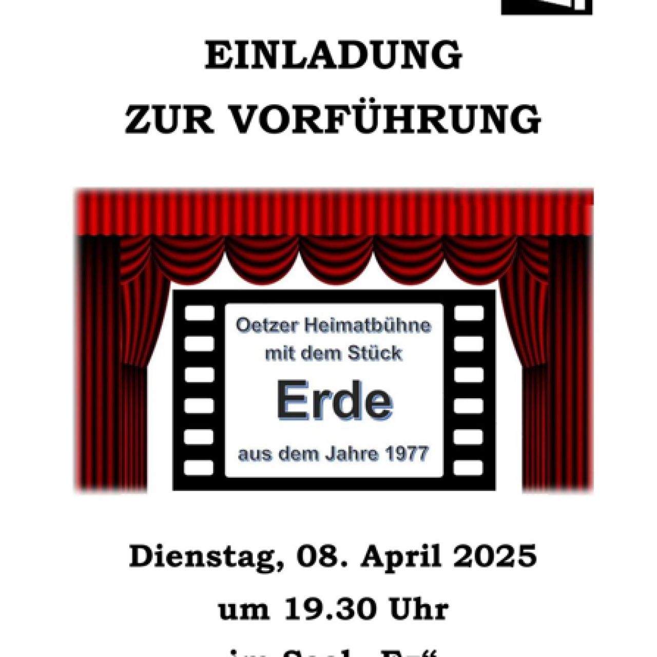 Einladung zur Vorführung